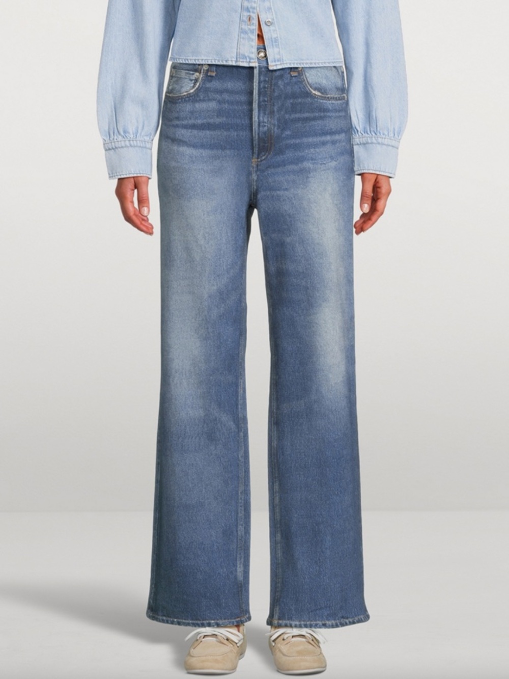 Rag & Bone Miramar Shea High Rise Ankle Straight Cosmo